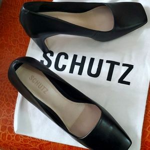Schutz Leather Shoes Black New Sz 8